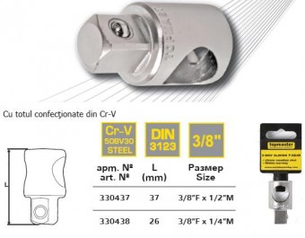 Adaptor de la 3/8 la 1/2, TopMaster