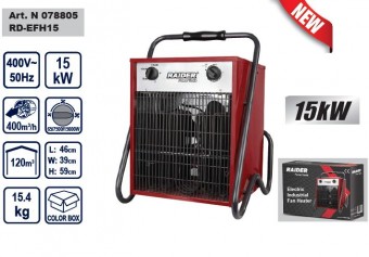 Aeroterma electrica 15KW, Raider RD-EFH15