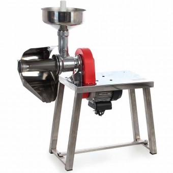Agrieuro 103102 Storcator electric de rosii cu banc de lucru, Agrieuro AE-SM5 Profesional, Inox400W, 250 Kg/h, nr 5, motor cu inductie