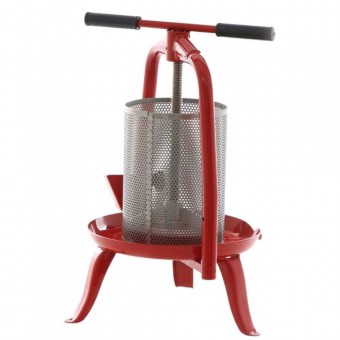 Agrieuro 104205 Presa manuala pentru fructe si legume Agrieuro V20, capacitate 9 l, cuva perforata Inox