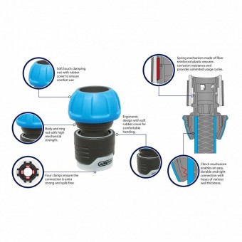 Aquacraft sk-256141 Mufa furtun cu conexiune rapida Aquacraft Soft-Touch, 16-19 mm