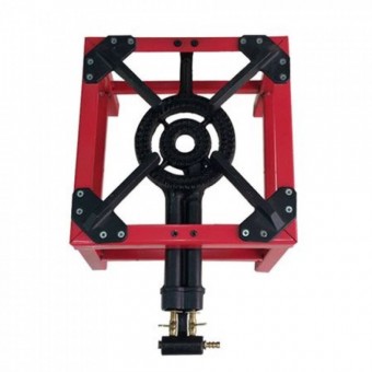 BEM BEM-1343 Arzator pe gaz, TSGB08-TC, rama de otel si arzator fonta, 2 focuri, 8 kW