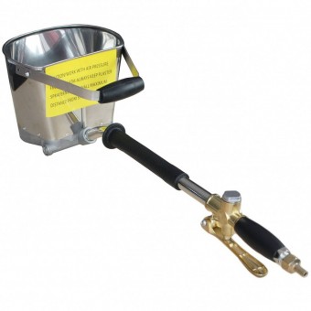 BEM DZ-C202 Pistol pneumatic cu rezervor, pentru tencuit DZ-C202, Inox, 9 Bar, 500 l/min