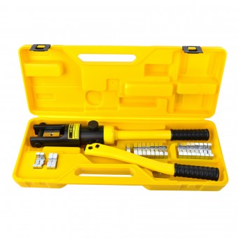 Cleste hidraulic pentru sertizat Geko G00901, pentru cabluri 100-300 mmp, capacitate 18 T