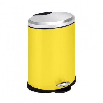 Cos de gunoi cu pedala, cilindric, Strend Pro Easyhome SA-430, galben, 5 L