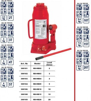 Cric hidraulic 10 tone RD-HB10