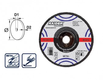 Disc abraziv 115x6x22.2mm, Raider 160109