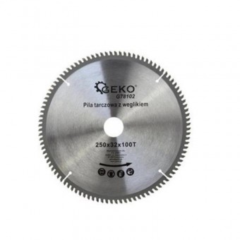 Disc circular pentru aluminiu, cupru, Geko G78102, G250x100Tx32 mm