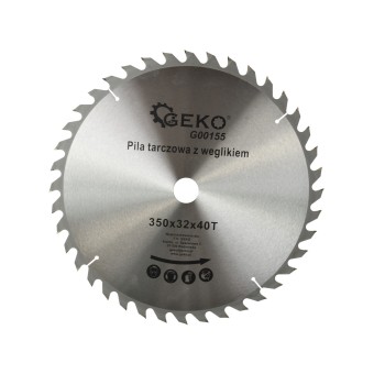 Disc pentru lemn cu carbura Geko G00155, 350x32x40T (20) mm