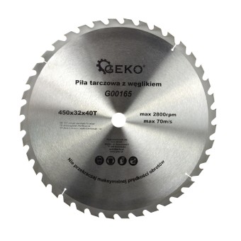 Disc pentru lemn cu carbura Geko G00165, 450x32x40T (5) mm