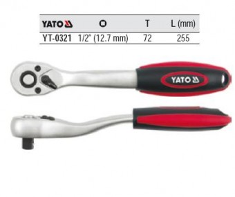 DISPOZITIV CURBAT DE PRINDERE CU CLICHET 1/2'', 255mm