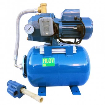 Filov CQJ505/24 Hidrofor cu ejector, 24L, adancime 40 m, Filov CQJ505/24, corp pompa din fonta