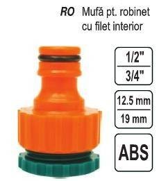 FLO 89241/ Mufa pentru robinet cu filet interior 1/2-3/4, Flo 89241