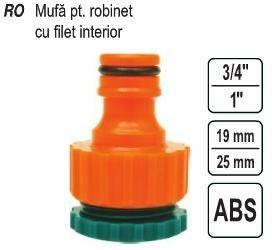 FLO 89251 Adaptor cu filet interior 3/4-1, Flo 89251