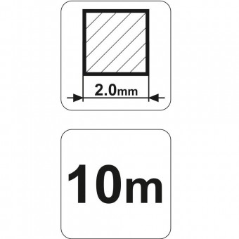 FLO 89413 Fir rotund pentru motocoase Flo 89413, diametru 2 mm, lungime 10 m