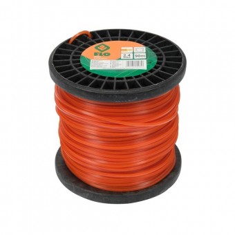 FLO 89465 Bobina cu fir nailon pentru motocoasa si trimmer, Flo, profil rotund 2.4 mm Ñ… 90 m, EXTRANYL