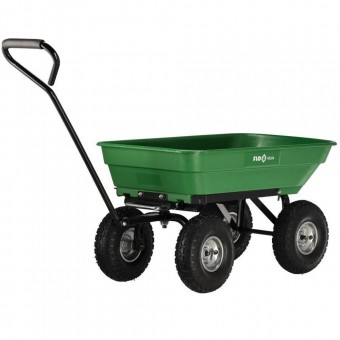 FLO 90204 Carucior tip remorca pentru gradina, Flo capacitate 55 l
