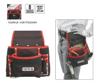 Geanta pentru scule cu 8 buzunare Yato YT-7410