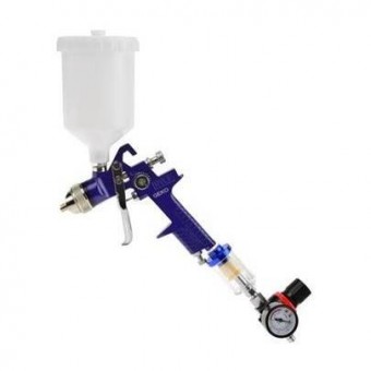 Geko G03151 Pistol de vopsit cu reductor, manometru si filtru, Geko G03151, HVLP, 1.4 mm, 600 ml