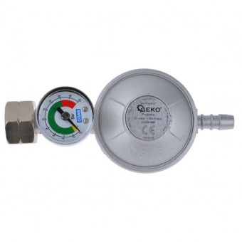 Geko G80542 Regulator pentru butelie, Geko G80542, 11kg, 37mbar cu manometru
