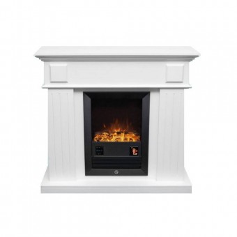 Home SO-FKK18 Semineu electric de perete Home FKK 18, MDF alb, 1000/2000W, efect 3D, Telecomanda