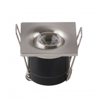 Horoz 016-038-0001/ Spot Led Laura Mat Chrome, 1W, 70lm, lumina neutral 4200K, patrat, 85-265V, Aluminiu