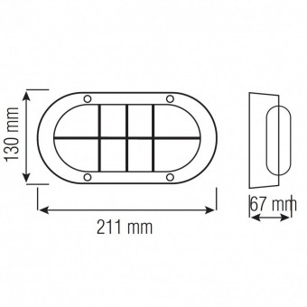 Horoz 071-006-0008 Aplica cu led Kafkas Black, 8W, Negru, corp aluminiu, 420lm, lumina neutra 4000K
