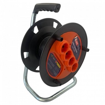 Horoz 800.400.012 Tambur pentru prelungitor Horoz-50, 4xSchuko, IP20