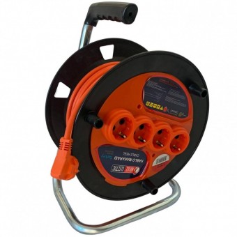 Horoz 800.450.012 Prelungitor pe tambur Horoz-50, 3x1.5mmp, 4xSchuko, lungime 50m, IP20