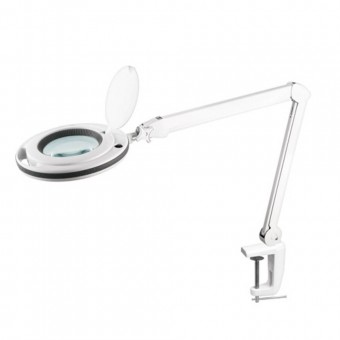 Kemot NAR0461 Lupa cu lampa tip led, Kemot NAR0461, marire x 5, fixare cu menghina, culoare alba