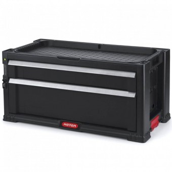 Keter SK-239780 Cutie pentru scule cu 2 sertare, Keter 17199303 TOOL CHEST, 56.2 x 28.9 x 26.2cm