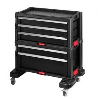 Keter SK-254599/ Dulap pentru scule Keter 17199301, cu roti, 5 sertare, 59.85 x 37.76 x 59.85 cm