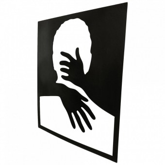Krodesign KRO-1006 Decoratiune perete Krodesign Man Silhouette, lungime 50x43 cm, negru