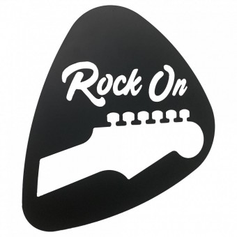 Krodesign KRO-1023 Decoratiune perete Krodesign Rock On, diametru 60 cm, negru