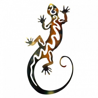 Krodesign KRO-1024 Decoratiune perete Krodesign Lizard, Lungime 106 cm, multicolora