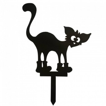 Krodesign KRO-1144 Decoratiune gradina / ghiveci Krodesign Cat Boots KRO-1144, metal, inaltime 60 cm
