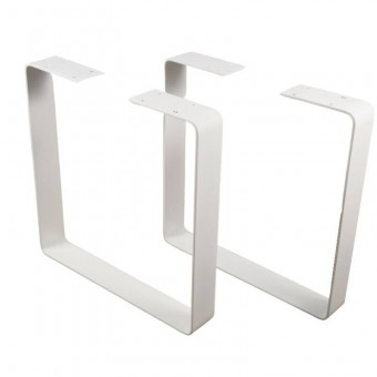 Krodesign KRO-1172 Set 2 picioare pentru banci sau masute, Vivatechnix KRO-1172, dimensiune 40x35x5 cm, Alb