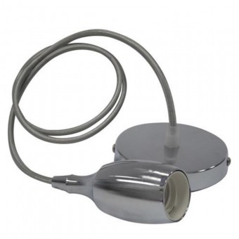 Lampa Pendul suspendat Weber Chrome, max. 60 W
