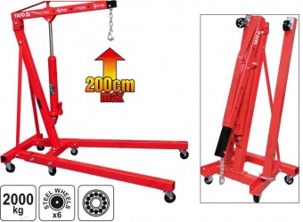 Macara pliabila atelier auto 2000kG, YATO YT-55562