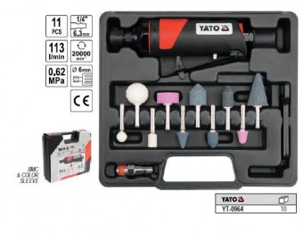 Masina de polizat pneumatica cu accesorii Yato - YT-0964