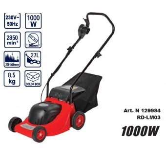 Masina electrica de tuns iarba 1000W, Raider RD-LM03