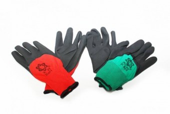 Micul Fermier GF-1121 Manusi SPUMA verzi, rosii (12pcs)