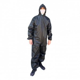 Micul Fermier GF-1947 Combinezon M polipropilena impermeabil alb/negru