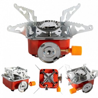 Micul Fermier GF-2437 Aragaz camping pliabil aprindere piezo 113*113*95m