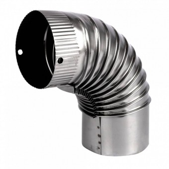 Micul Fermier MF-EI1030-G01 Cot pentru soba pe lemne 90Ëš Ã¸120mmÂ 0.4mm,Â Zincat