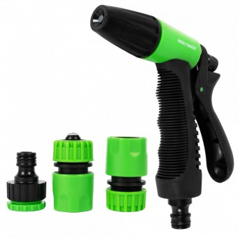 Micul Fermier MF-IR3016-G01 Pistol de stropit Micul Fermier, cu 3 accesorii, 1/2, reglabil G01