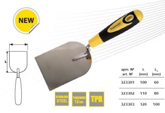 Mistrie dreapta cu maner din plastic 80mm, TopMaster