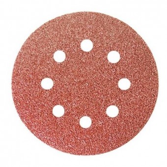 MTX 738059 Set 5 Discuri abrazive cu baza din fibra MTX P100 pentru lipire, perforat, 125 mm