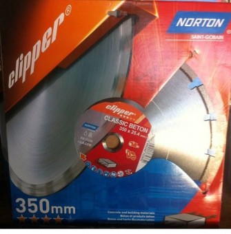 Norton - Saint Gobain Norton Clipper 350x25.4mm Disc diamantat profesional pentru beton Norton Clipper 350x25.4mm