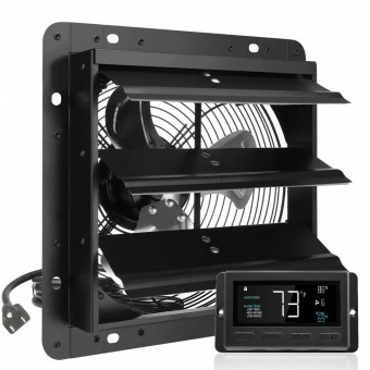 OEM BYCSPQSDJEC10VE89V2 Ventilator evacuare pentru spatii comerciale, sere, depozite, Metal, 18 W, 1400 mÂ³/h, diametru 254 mm, 60 dB, Programator